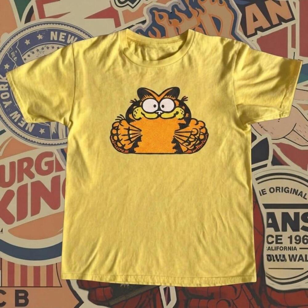 Yellow Garfield Cotton T-Shirt